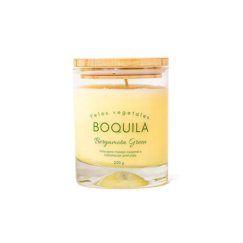 Vela cosmética para masajes - Bergamota green 220g