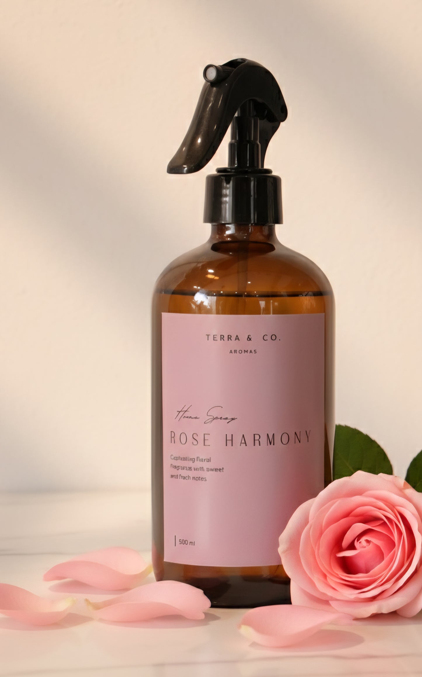 Home Spray - Rose Harmony: Elegancia suave de pétalos de rosa 500 ml