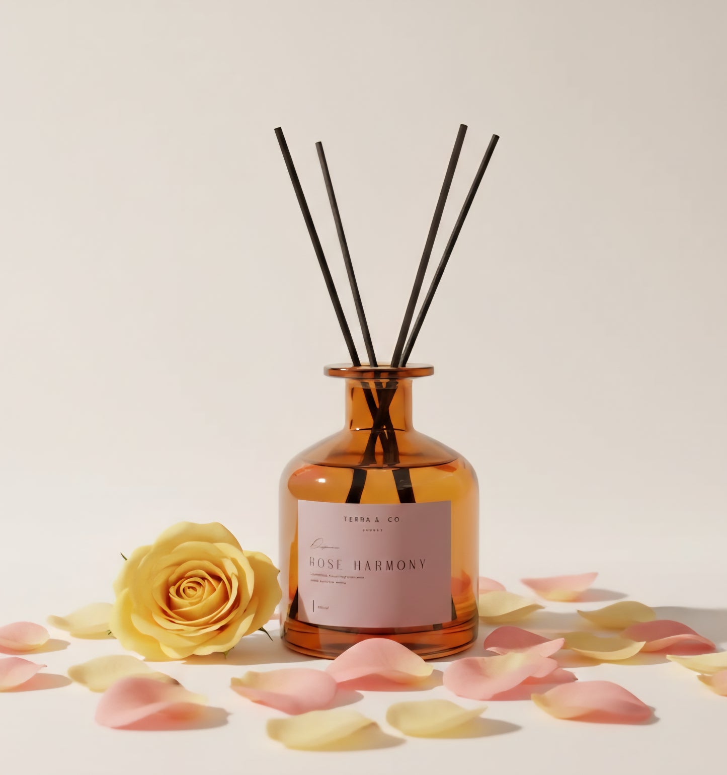 Difusor de Varitas - Rose Harmony: Suavidad y elegancia de los pétalos de rosa 150ml