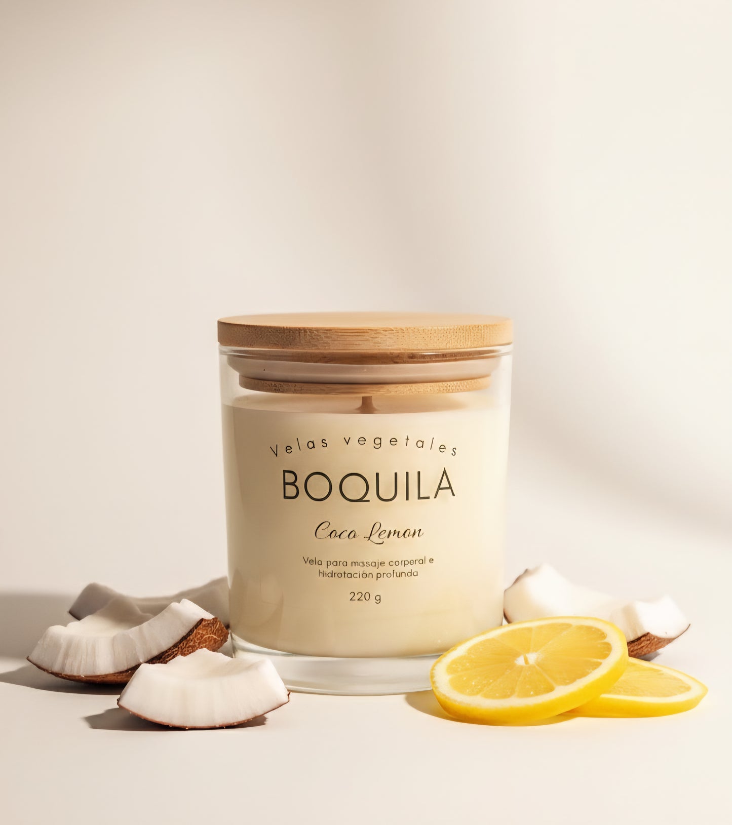 Vela cosmética para masaje - Coco lemon 220g