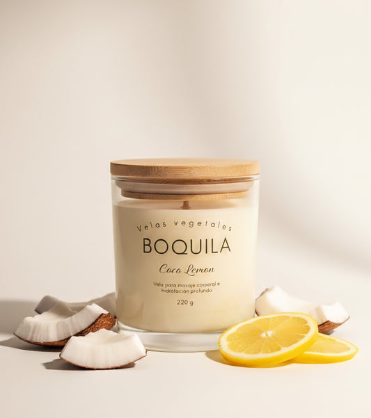 Vela cosmética para masaje - Coco lemon 220g