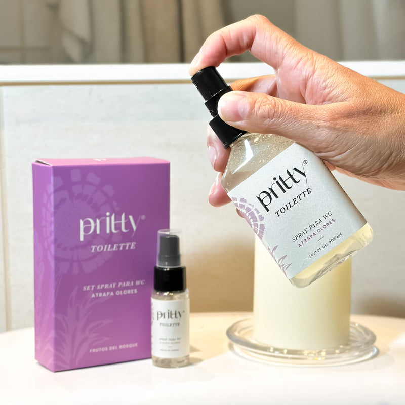 Set Pritty Toilette Baño y Mini Toilette