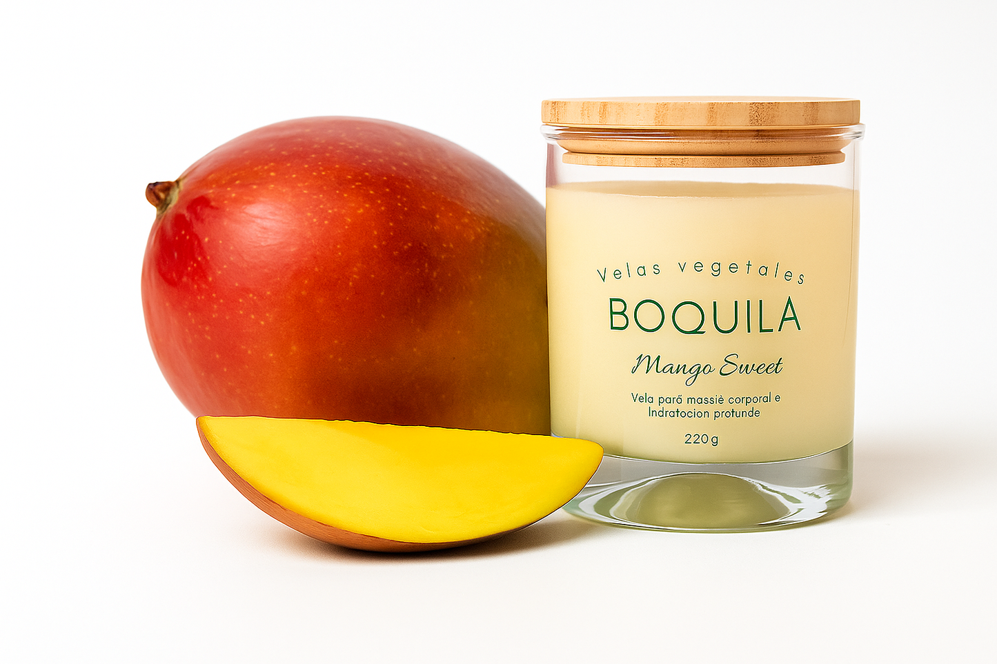 Vela cosmética para masaje - Mango Sweet 220g.