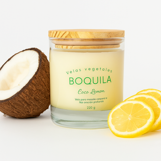 Vela cosmética para masaje - Coco lemon 220g
