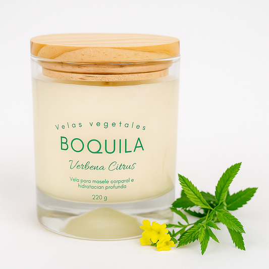Vela cosmética para masaje - Verbena Citrus 220g.