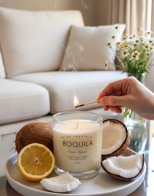 Vela cosmética para masaje - Coco lemon 220g