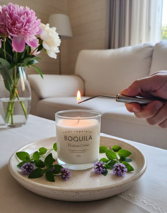 Vela cosmética para masaje - Verbena Citrus 220g.